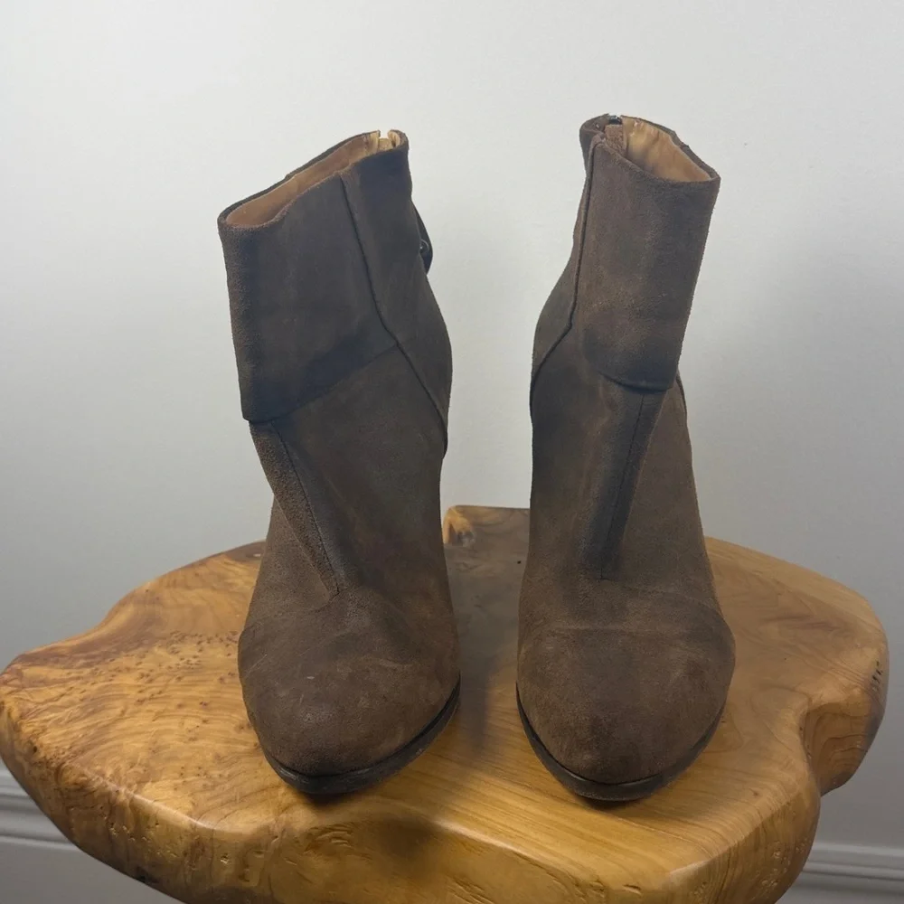 rag & bone Brown Heeled Boots - well worn - Picture 2 of 10